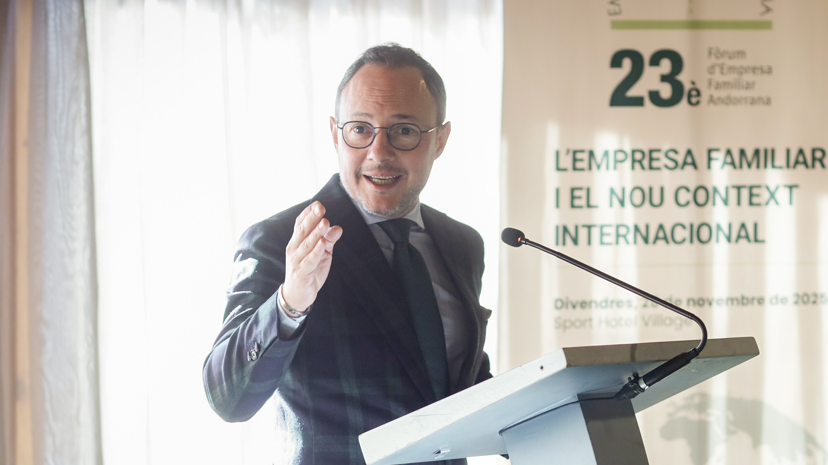 El cap de Govern, Xavier Espot, al 23è Fòrum de l’Empresa Familiar Andorrana 