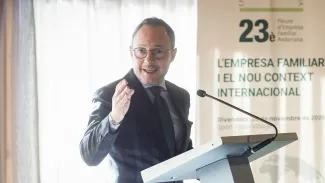 El cap de Govern, Xavier Espot, al 23è Fòrum de l’Empresa Familiar Andorrana 