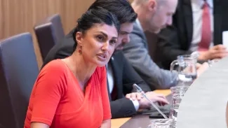 Carine Montaner (Andorra Endavant) | Sergi Pérez : Consell General