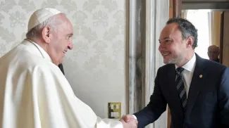 ARXIU | El papa Francesc i el cap de Govern, Xavier Espot