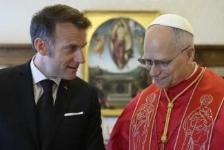 ARXIU | Macron i  Lleó XIV